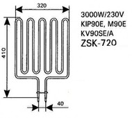  Harvia ZSK-720 (3000 W,   KIP/M/KV)