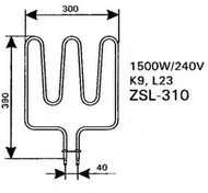  Harvia ZSL-310 (1500 W,   Club K10, Profi L23)