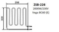  Harvia ZSB-226 (2000 W,   Vega BC60, BC60E)